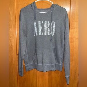 Aeropostale Sequin Lace Pullover Drawstring Hooded Sweatshirt Large​